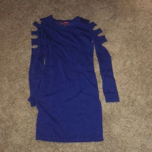 Dark Blue Long-Sleeve Dress